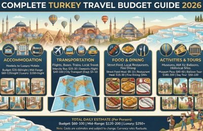 Guide de budget de voyage en Turquie 2026