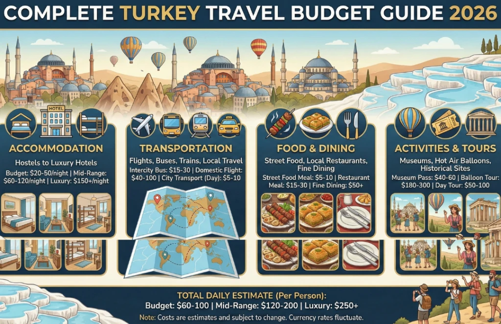 Guide de budget de voyage en Turquie 2026