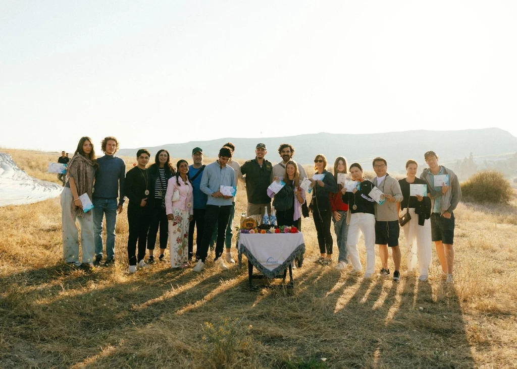 गोरेमे गर्म हवा के गुब्बारे की सवारी