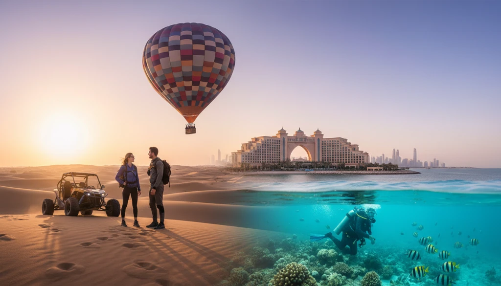 2 Netter 3 Dager 4★ Dubai JBR Innkvartering med Safari og Dykking