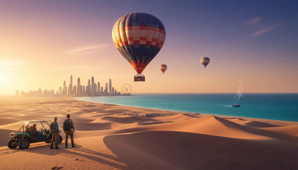 2 Netter 3 Dager 4★ Dubai JBR Innkvartering med Safari og Dykking