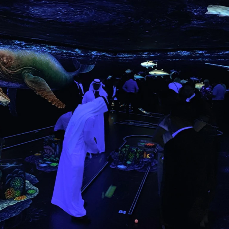 3D Siyah Işık Mini Golf Dubai
