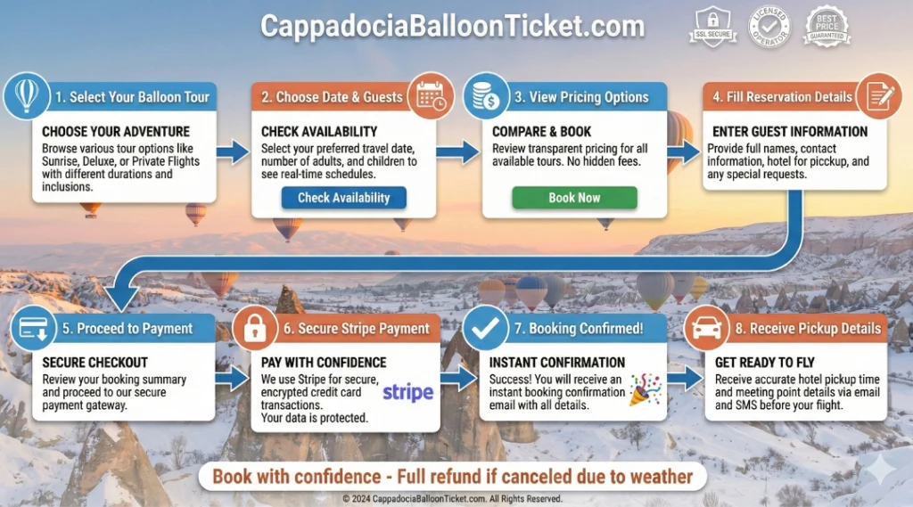 How to Book a Cappadocia Hot Air Balloon Ride: Step-by-Step Guide (2026)