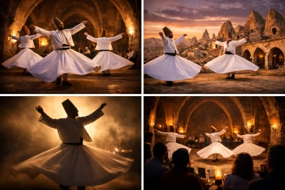 اختبر الدرويشة المولدة الصوفية في كابادوكيا: رحلة في فن الروحانيات