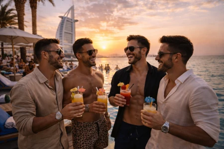 Eltern mit Dubai Tour