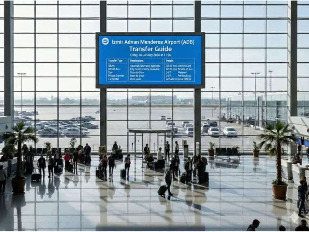 Transfer dall’Aeroporto Adnan Menderes di Izmir (ADB)