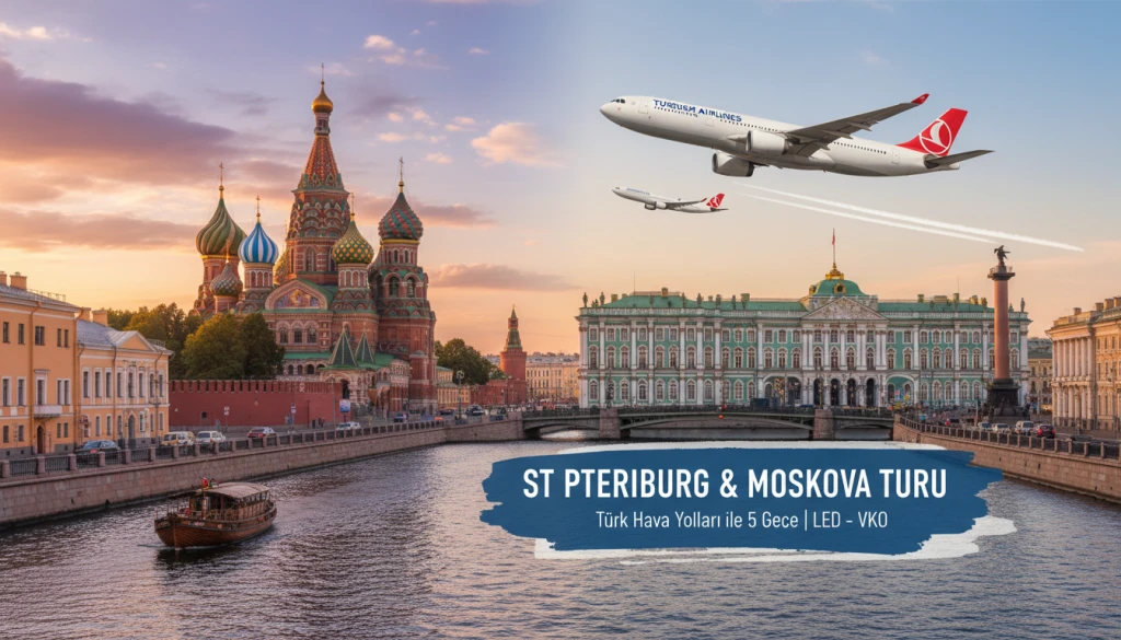 ST. PETERSBURG & MOSKOVA TURU Türk Hava Yolları ile 5 Gece | LED – VKO