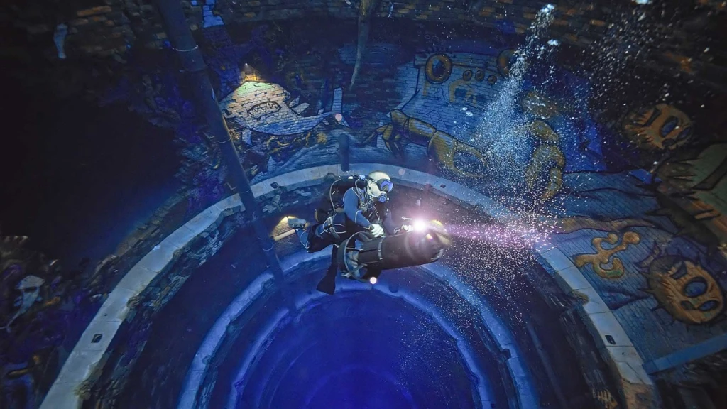 'Deep Dive in the World's Deepest Pool'