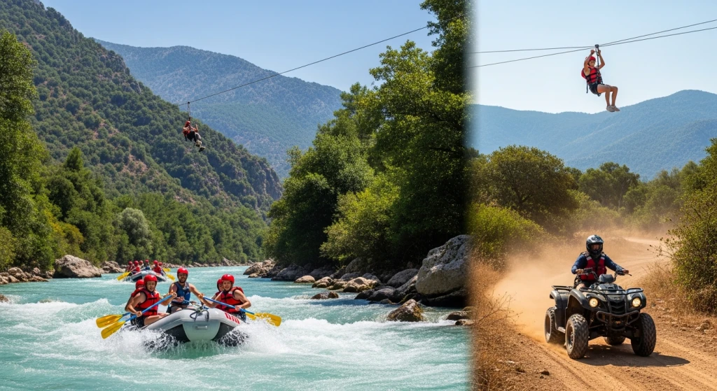 Antalya Rafting Combo Turu | Rafting + Quad Bike + Zipline (3’ü 1 Arada)