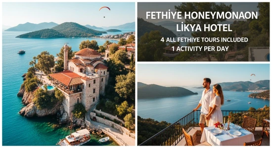 Likya Otel Fethiye Balayı Paketi 4 Gece 5 Gün Turlu