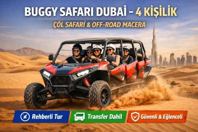 Dubai Buggy Deneyimi – 4 Kişilik | Çöl Safari ve Off-Road Macera