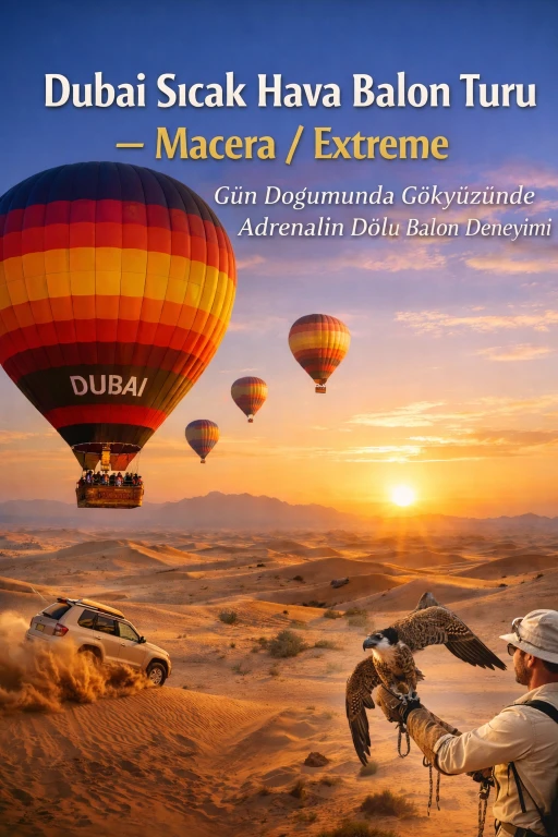 Dubai Sıcak Hava Balon Turu – Macera & Extreme | Çölde Adrenalin