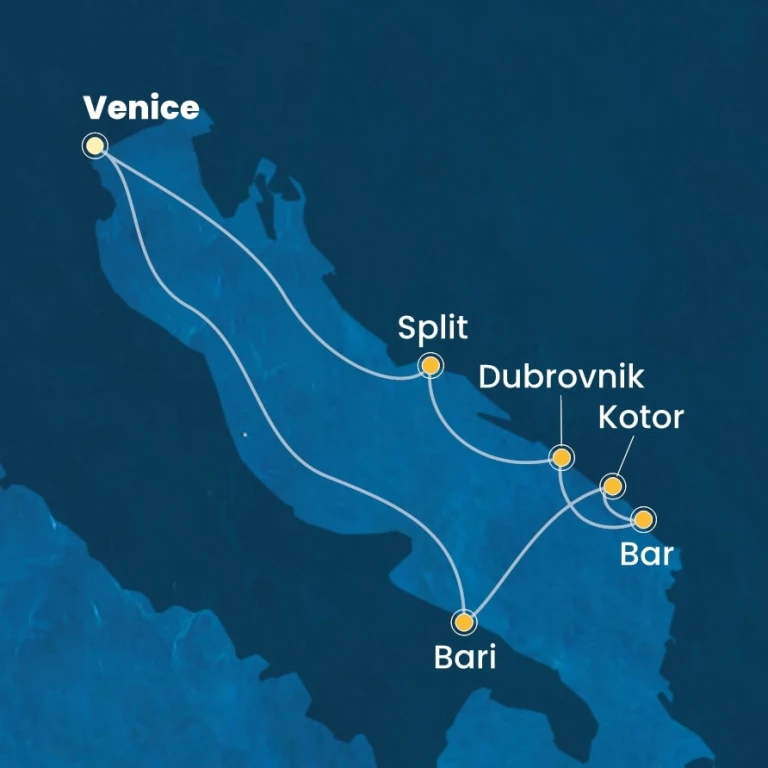 10-18 Nisan 2026 Costa Deliziosa ile Adriyatik denizi İTALYA-KARADAĞ-HIRVATİSTAN 1 gece Venedik Otel Konaklamalı