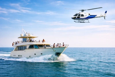 Dubai 22 Dakika Helikopter Turu + 1 Saatlik Xclusive Paylaşımlı Yat Turu