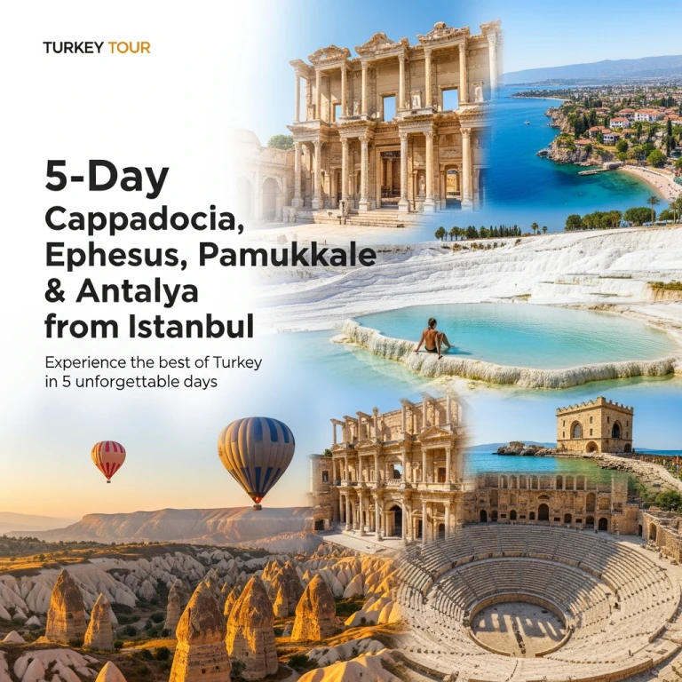 5-Day Cappadocia, Ephesus, Pamukkale & Antalya Tour from Istanbul