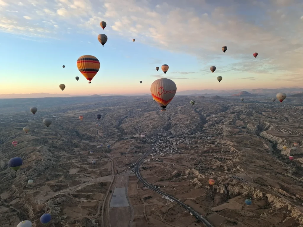 Cappadocia Göreme Hot Air Balloon Flight at Sunrise Turkey