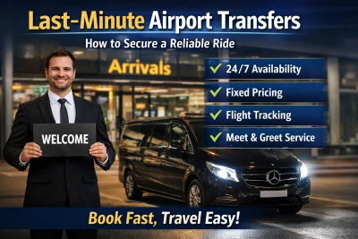 "Last-Minute Flughafen-Transfers: Wie man eine zuverlässige Fahrt sichert"