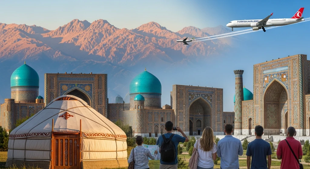 Drei Länder Eine Zivilisation „Kirgisistan, Kasachstan, Usbekistan“ THY mit 8 Nächten (BSZ-BHK) Bischkek (2) - Almaty (2) - Taschkent (1) - Samarkand (1) - Buchara (2)