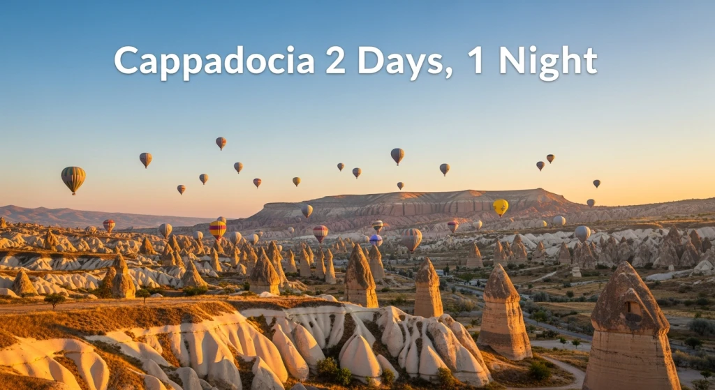 Tour de Cappadocia de 2 días y 1 noche por vuelo