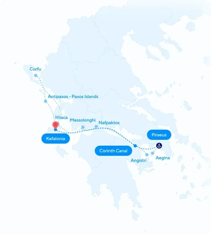 Ionische Odyssee-Kreuzfahrt: Exklusive Inselh hopping in der Ionischen See