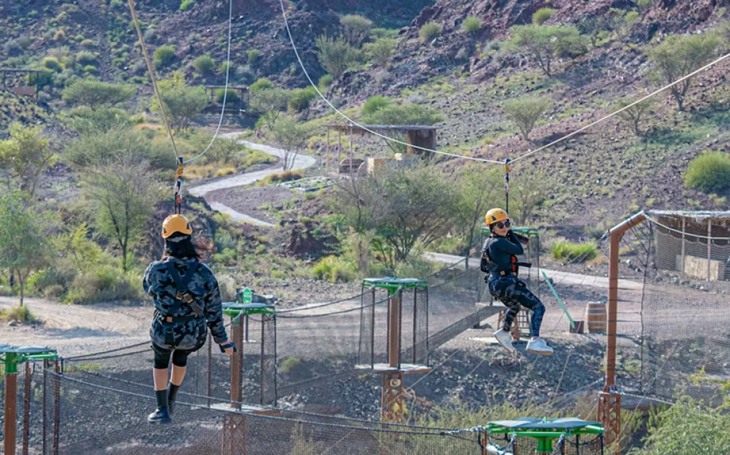 Хатта Уади – Двойной зиплайн