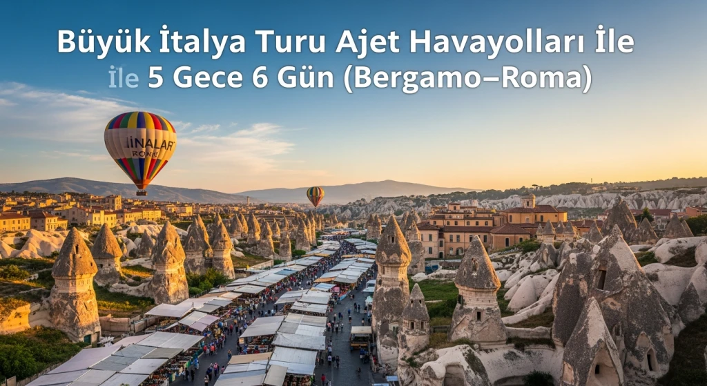 Büyük İtalya Turu Ajet Havayolları İle 5 Gece 6 Gün (Bergamo–Roma)