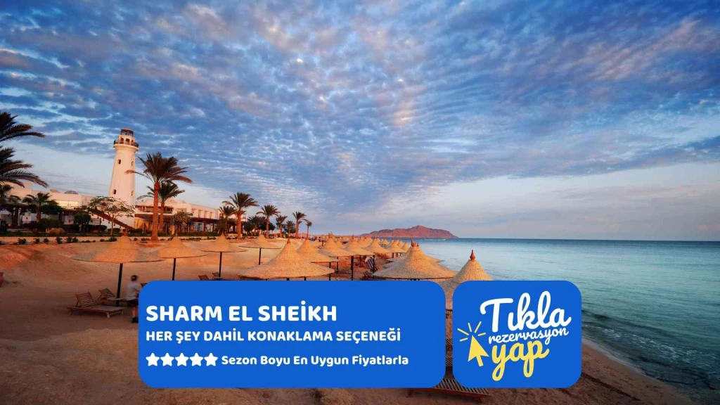 Baştanbaşa Mısır Turları Sharm Kahire Hurgada Ajet ile 7 Gece 8 Gün