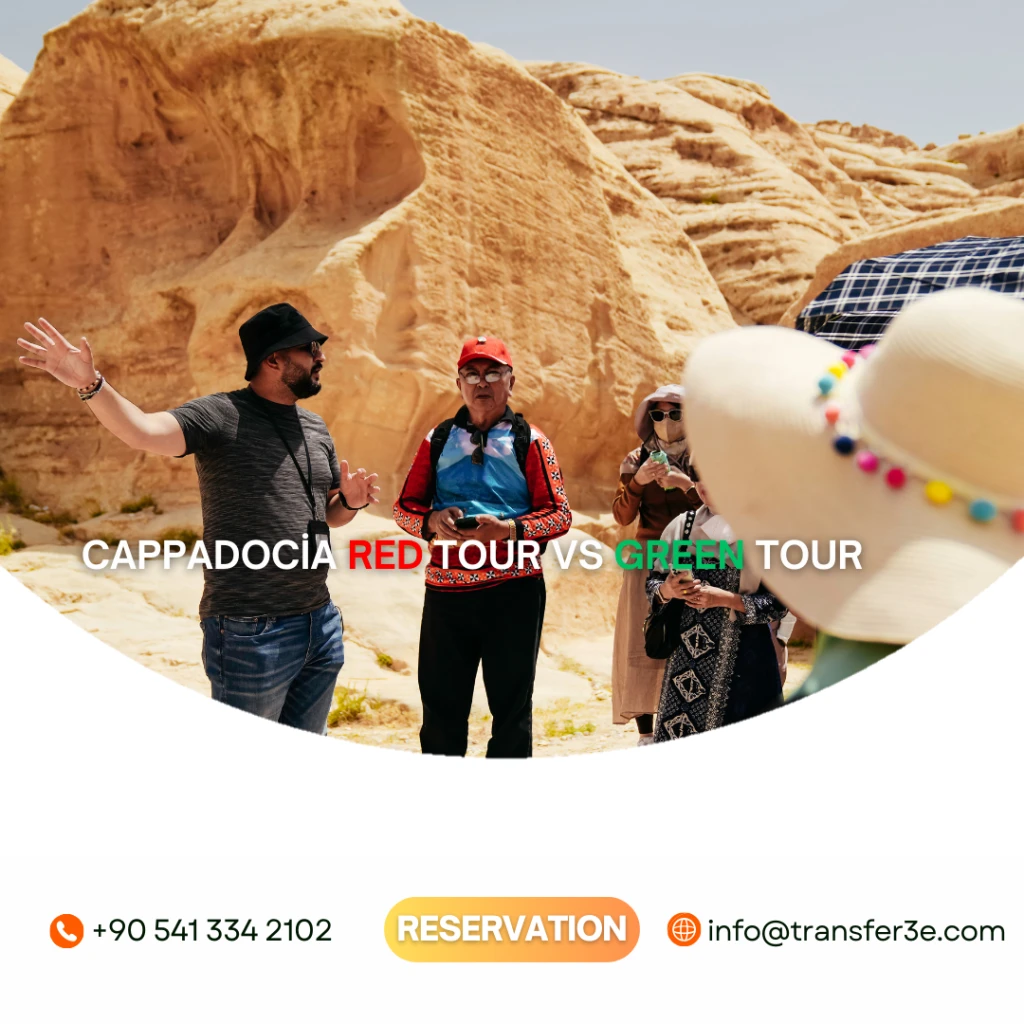 جولة كابادوكيا الحمراء مقابل جولة كابادوكيا الخضراء