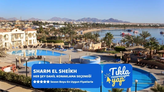 Promosyon Sharm El Sheikh Turu Ajet ile 3 Gece Transfer Saatine Kadar Otel Kullanımlı