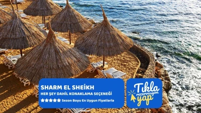 Promosyon Sharm El Sheikh Turu Ajet ile 4 Gece Transfer Saatine Kadar Otel Kullanımlı
