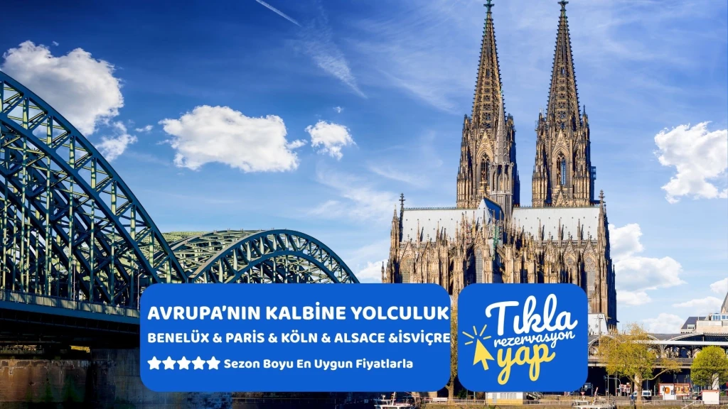 BENELÜX & PARİS & KÖLN & ALSACE & İSVİÇRE Türk Hava Yolları ile 7 gece Akşam Basel Gidiş – Akşam Basel Dönüş.. || 16313||20754