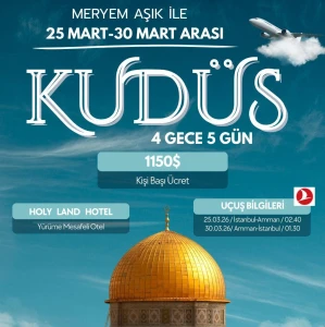Kudüs Turu 4 Gece 5 Gün THY ile