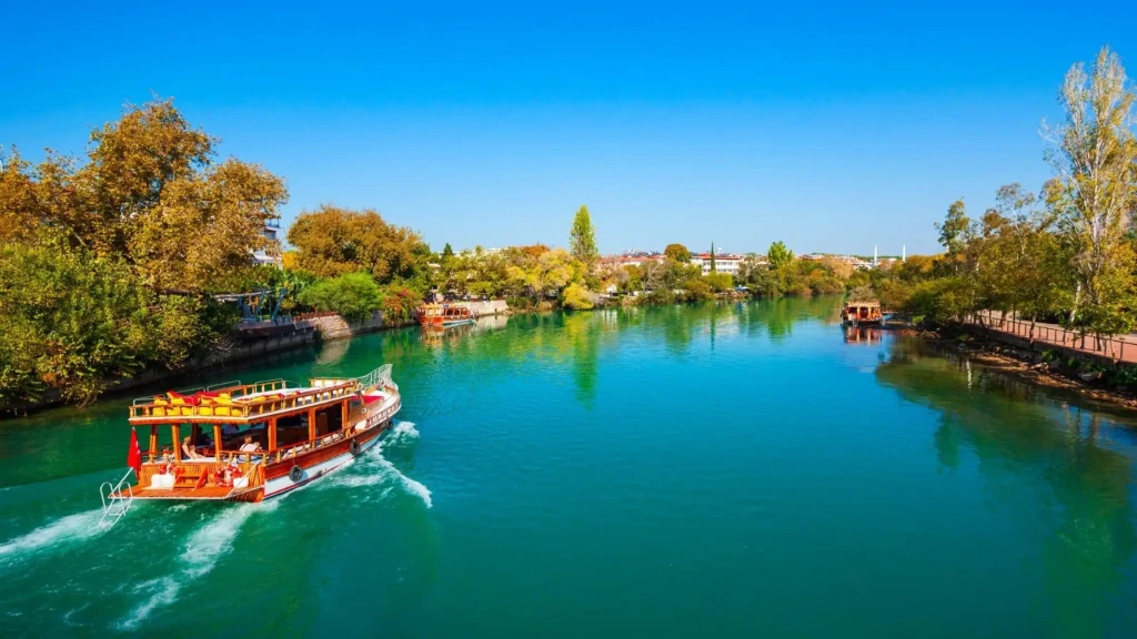 Side: Manavgat River Cruise, Waterfall, and Bazaar Boat Tour