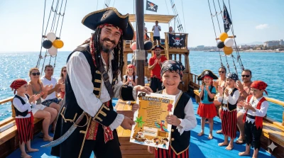 Croisière en bateau pirate avec certificat de pirate