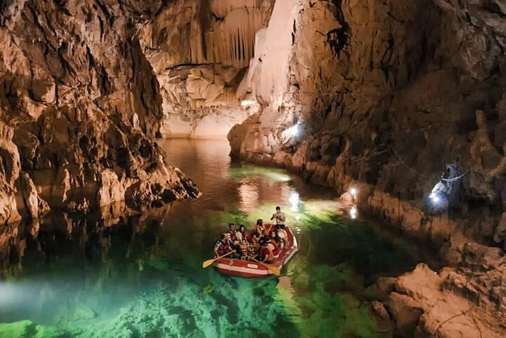 Side: Button Houses & Underground Lake Experience
