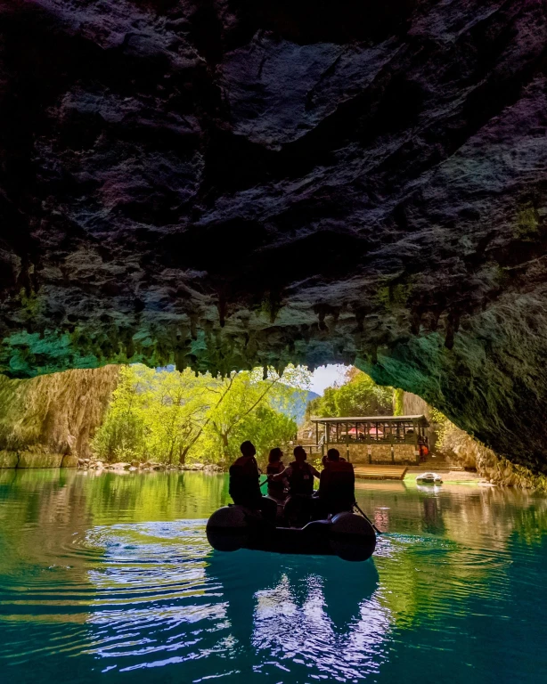 Side: Button Houses & Underground Lake Experience