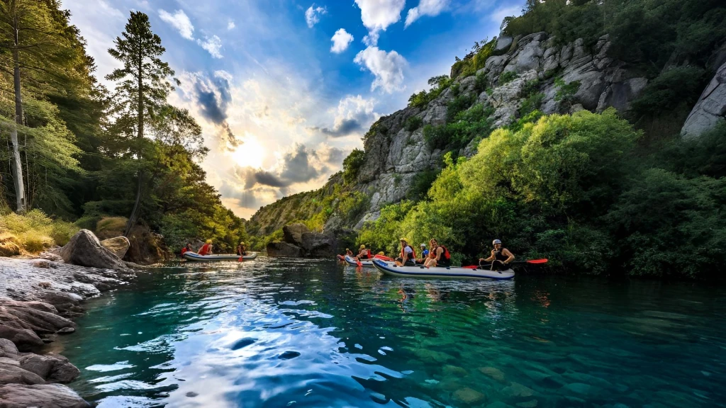 Cañón Köprülü Rafting en río salvaje con almuerzo