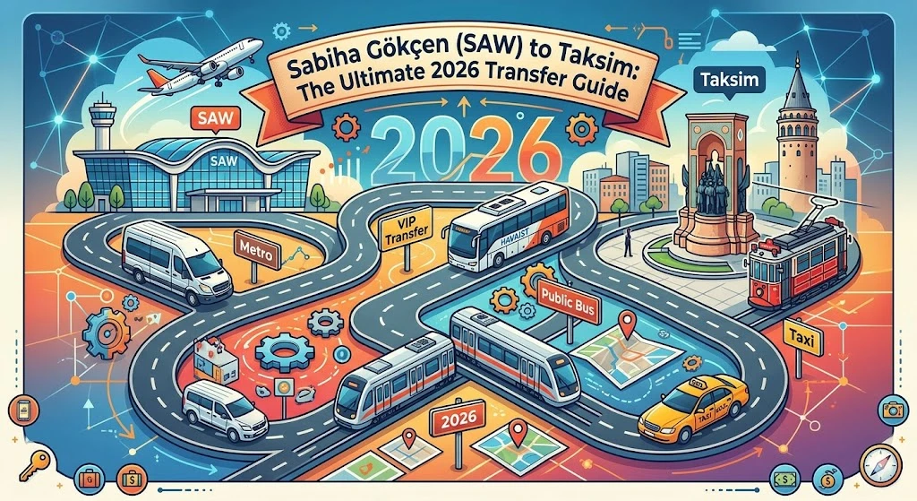 Sabiha Gökçen (SAW) a Taksim: La guida definitiva ai trasferimenti del 2026