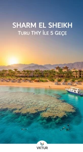 Sharm El Sheikh Turu AJET  İle 5 Gece JAZ Mirabel Resort konaklama 3 Haziran ve 10 Haziran çıkışlı
