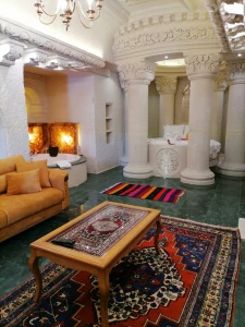 Kapadokya Balayı Abu Hayat King Suite | Hamam, Göbek Taşı & Jakuzili Özel Tasarım Oda