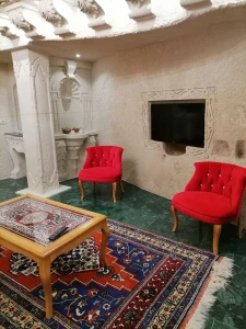 Kapadokya Balayı Abu Hayat King Suite | Hamam, Göbek Taşı & Jakuzili Özel Tasarım Oda