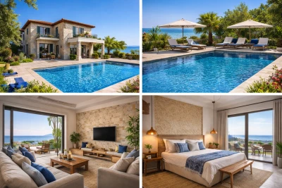 Ayvalık Merkezde Havuzlu Villa