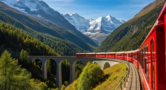 İZMİR’DEN BERNİNA EXPRESS ILE  BİR AVRUPA MASALI TURU TÜRK HAVA YOLLARI ÖZEL SEFERİ İLE 6 GECE
