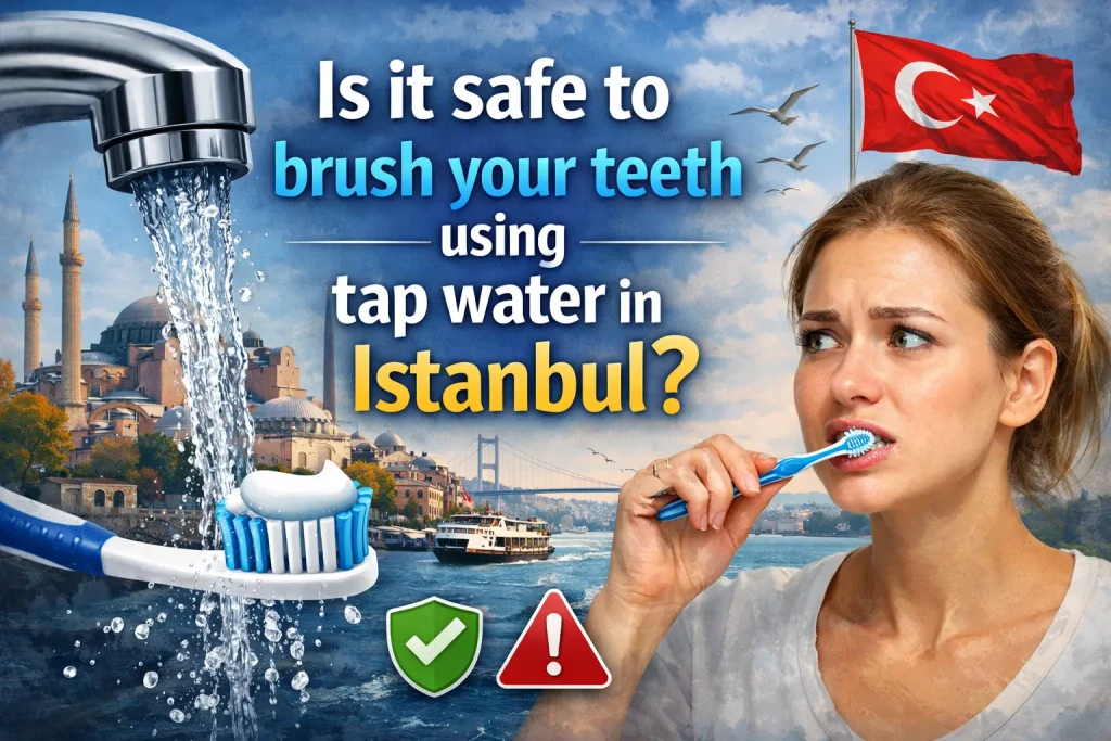 È sicuro lavarsi i denti con acqua del rubinetto a Istanbul?
