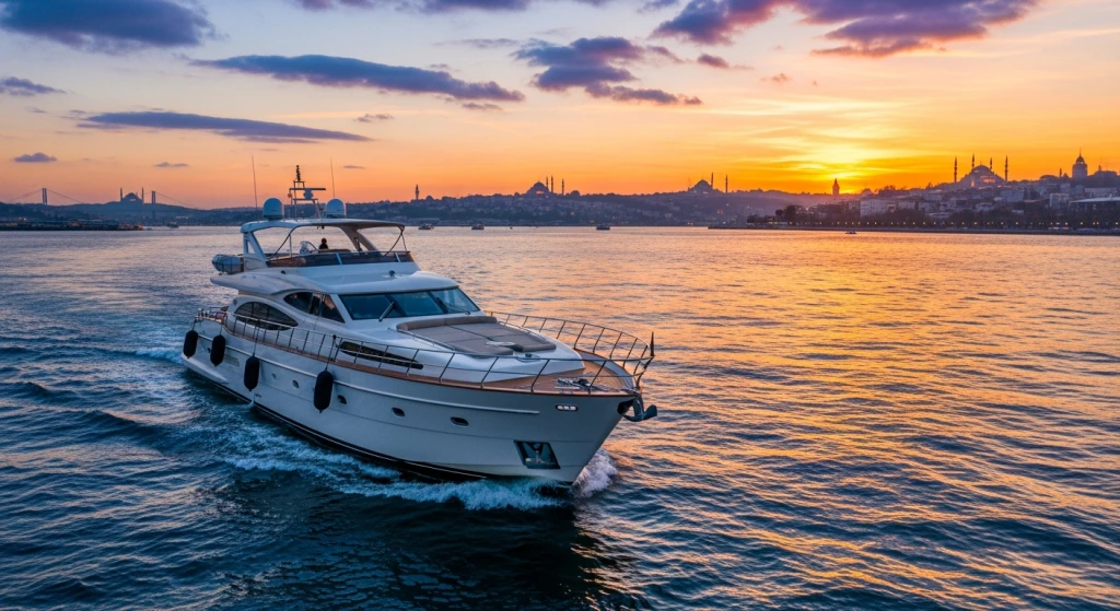 Saf Lüksün Tadını Çıkarın: İstanbul  Boğaz'ızında 1 Saatlik Özel Yat Deneyimi