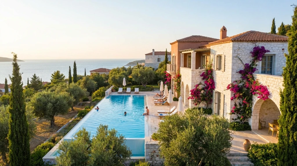 Ayvalık Merkezde Havuzlu Villa