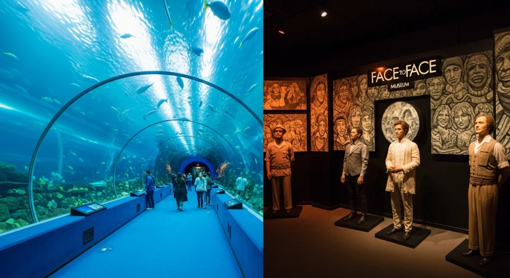 Antalya Aquarium Tour – Tunnel Aquarium and Face to Face Museum (Including Transfer)