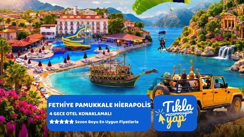 Fethiye Ölüdeniz Pamukkale Hierapolis Antik Kenti Tatili 4 Gece Otel Konaklamalı