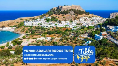 Prime Rodos Turu 2 Gece 3 Gün | Kapı Vizesi İmkanı