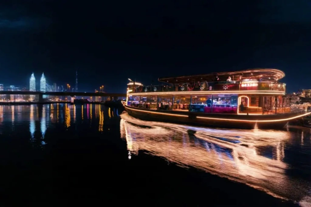 Dubai Canal Dhow Cruise –  Luxury